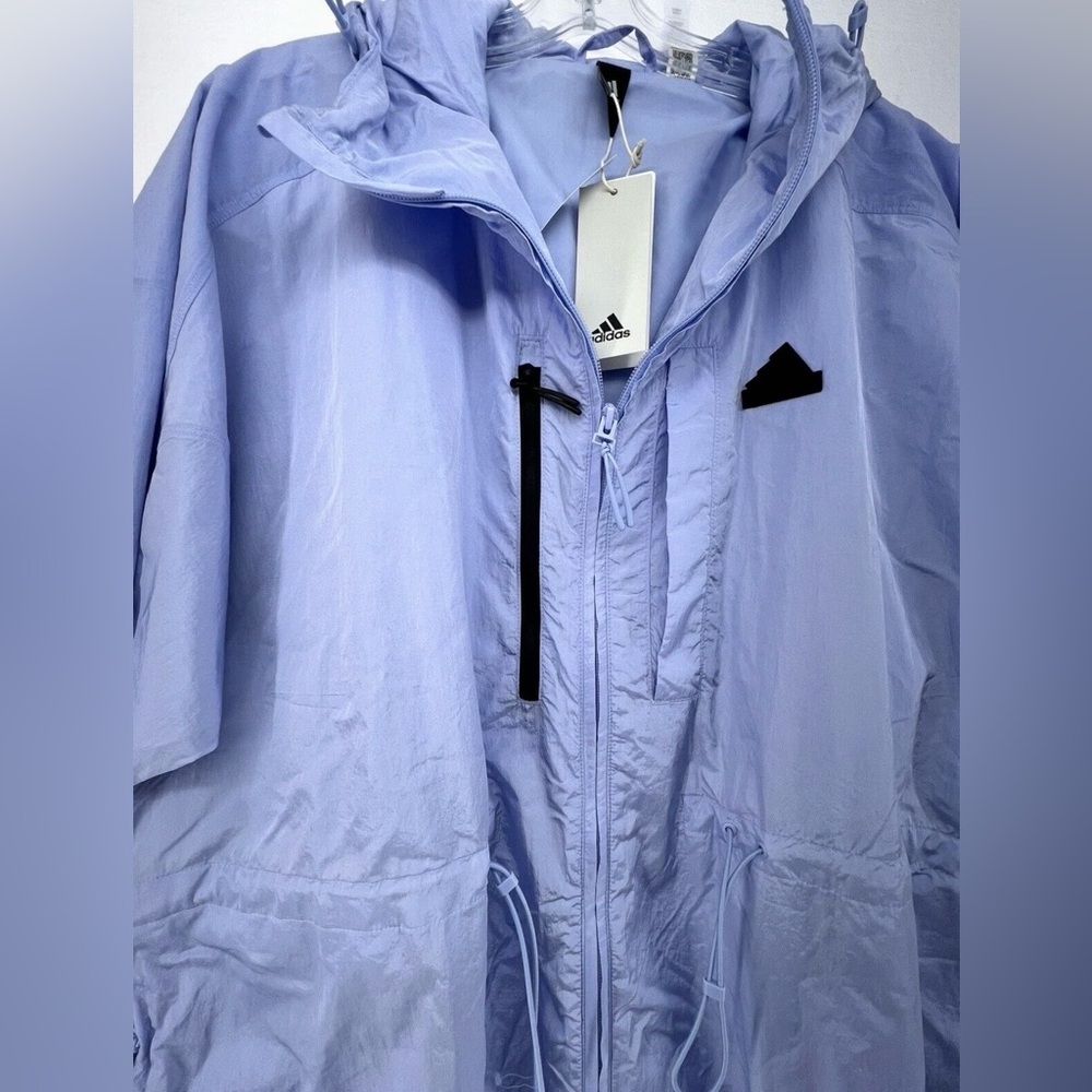 Adidas Full zip City Escape Windbreaker Coat Hood Jacket Women's IC3435